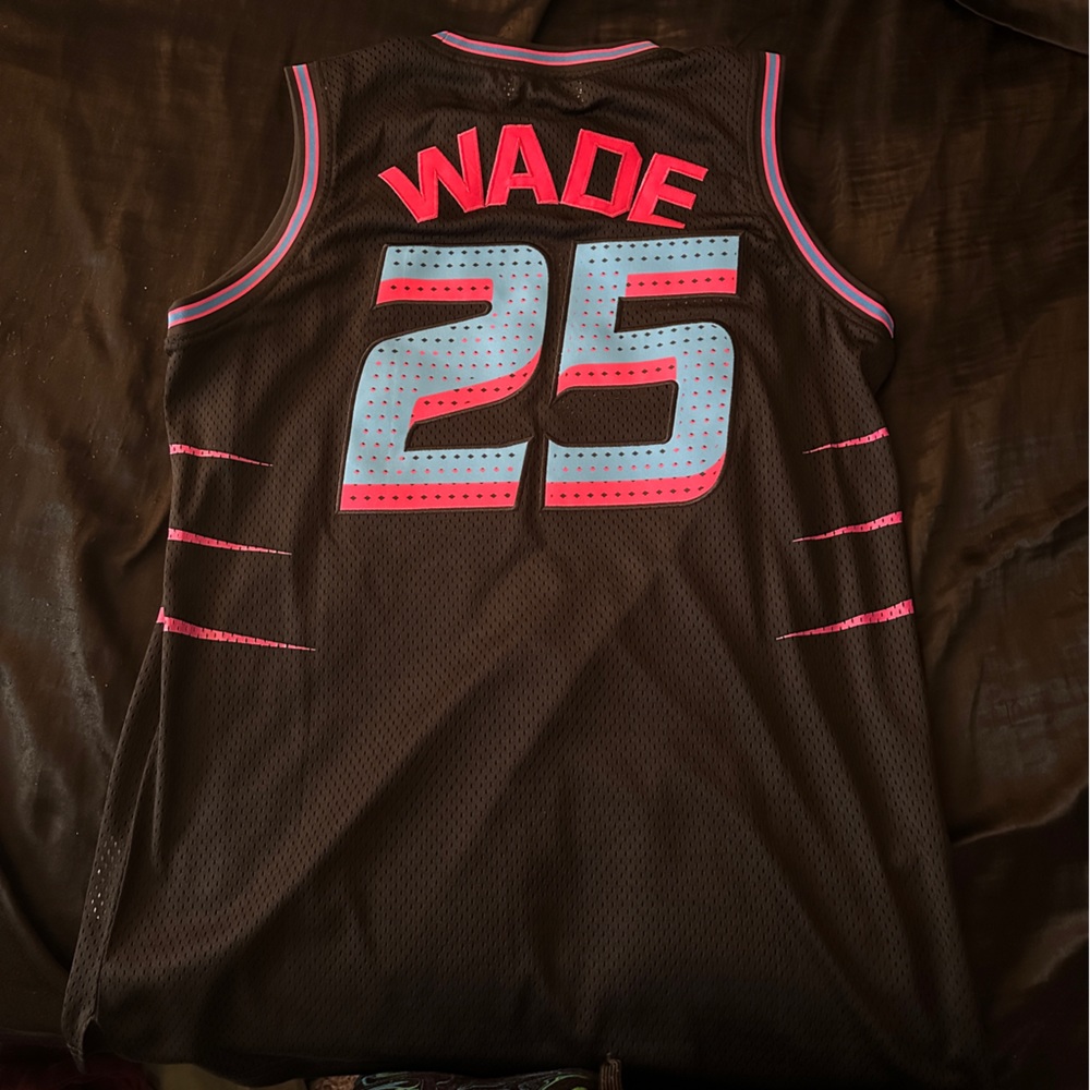 High school Dwayne Wade basketball jersey city edition custom